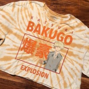 Anime girls Bakugo boxy crop top